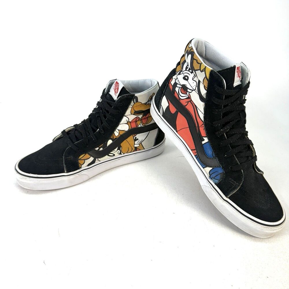 Vans X Disney Sk8-Hi Mickey Mouse Men's Size 9 Women's 10.5 US Black Shoes